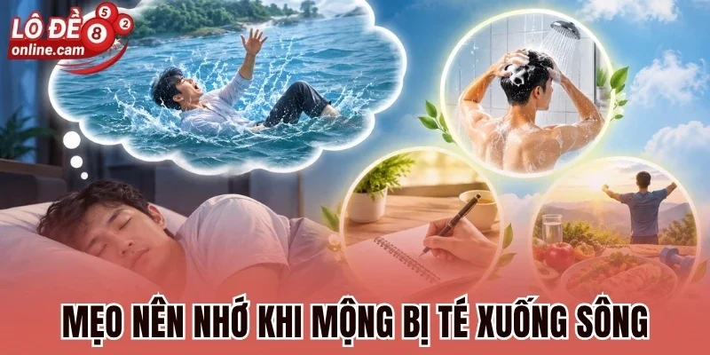 Mẹo nên nhớ khi mộng bị té xuống sông