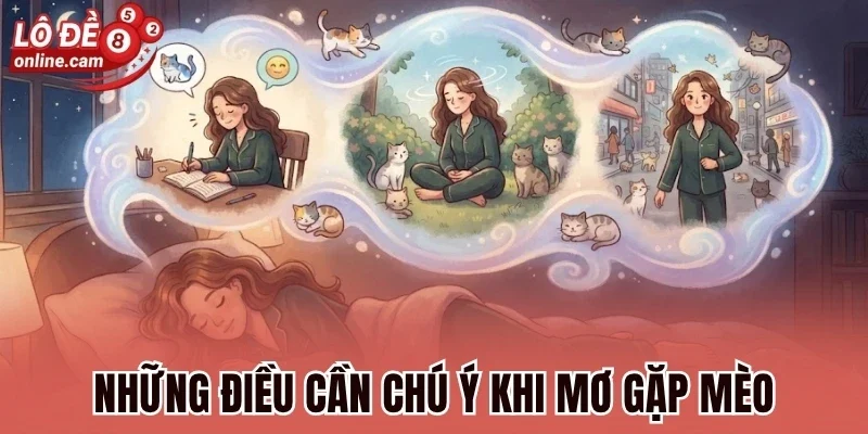Những điều cần chú ý khi mơ gặp mèo